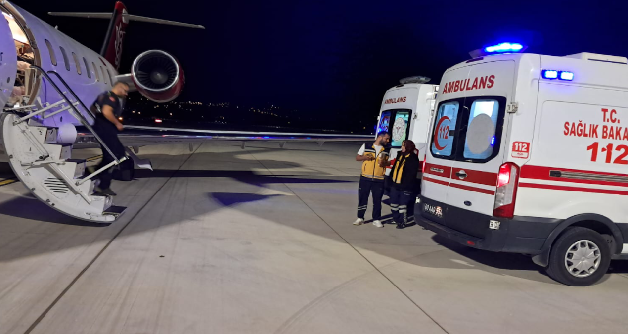 tokatta ambulans ucak 45 aylik bebek icin havalandi XXMLUhVx
